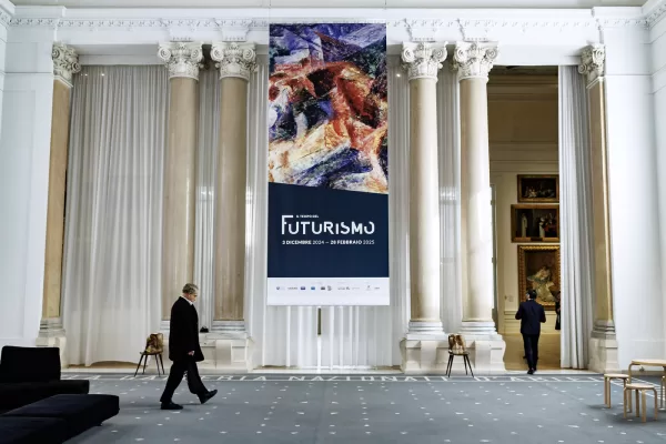 Anteprima della mostra “Il tempo del Futurismo” alla Galleria Nazionale d’Arte Moderna e Contemporanea, Roma, Lunedì,02 Dicembre 2024 (Foto Roberto Monaldo / LaPresse)

Preview of the exhibition “The time of Futurism” at the National Gallery of Modern and Contemporary Art, Rome, Monday, December 02, 2024 (Photo by Roberto Monaldo / LaPresse)