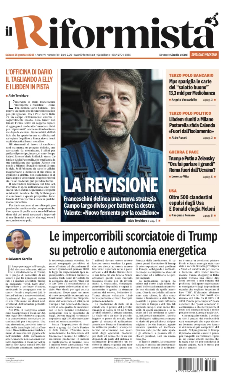 Quotidiano del 25 Gennaio 2025