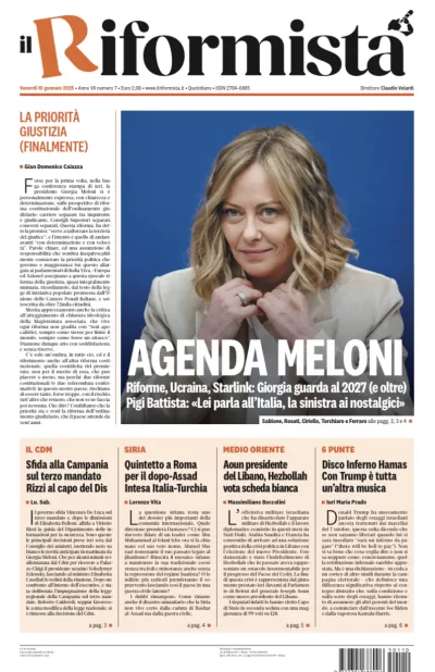 Quotidiano del 10 Gennaio 2025