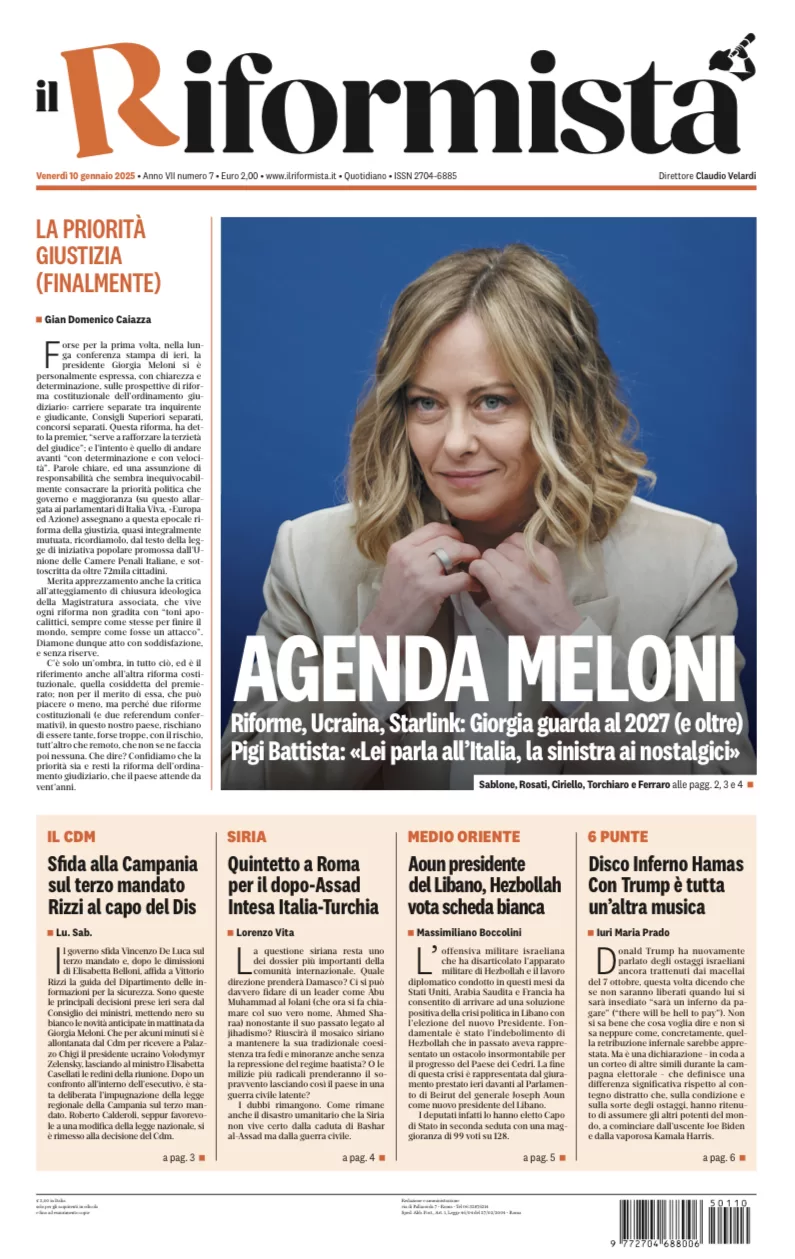 Quotidiano del 10 Gennaio 2025
