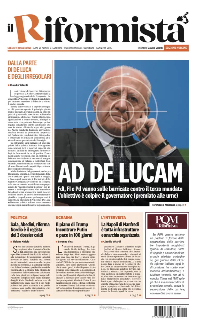 Quotidiano dell’11 Gennaio 2025