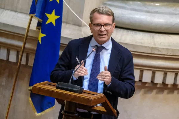 Foto Mauro Scrobogna/LaPresse 
26-11-2023 Perugia (Italia) – Politica – ANM, assemblea straordinaria su ‘denigrazione magistrati e protezione internazionale’ – Nella foto: Andrea Reale, assemblea dell’Associazione Nazionale Magistrati su denigrazione dei singoli magistrati che hanno adottato provvedimenti in materia di protezione internazionale

November 26, 2023 Rome (Italy)- Politics – ANM, extraordinary assembly on ‘denigration of magistrates and international protection’ – In the photo: Andrea Reale, assembly of the National Association of Magistrates on the denigration of individual magistrates who have adopted measures regarding international protection