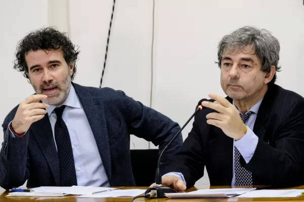 Il segretario generale Rocco Gustavo Maruotti, il presidente ANM Cesare Parodi in occasione della riunione del Comitato direttivo centrale dell’Associazione Nazionale Magistrati. Sede ANM presso Corte di Cassazione a Roma, Domenica 09 Febbraio 2025 (foto Mauro Scrobogna / LaPresse) 

General secretary Rocco Gustavo Maruotti, the ANM president Cesare Parodi on the occasion of the meeting of the Central Steering Committee of the National Association of Magistrates. ANM Headquarters at the Court of Cassation in Rome, Sunday February 09 2025. (Photo by Mauro Scrobogna / LaPresse)