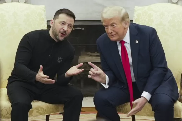 President Donald Trump, right, meets with Ukrainian President Volodymyr Zelenskyy in the Oval Office at the White House, Friday, Feb. 28, 2025, in Washington. (AP Photo/ Mystyslav Chernov) President Donald Trump, right, meets with Ukrainian President Volodymyr Zelenskyy in the Oval Office at the White House, Friday, Feb. 28, 2025, in Washington. (AP Photo/ Mystyslav Chernov)