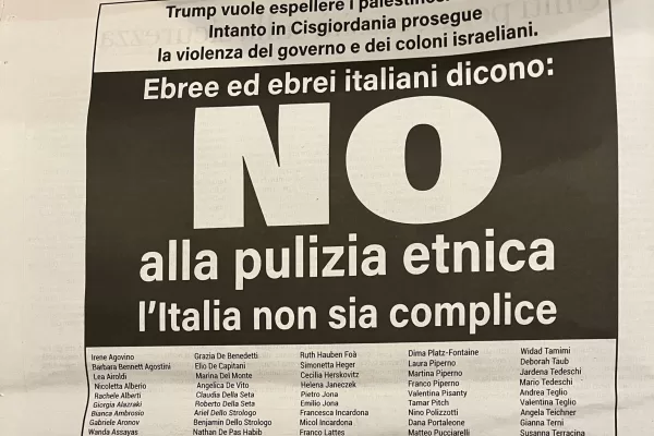 “No alla pulizia etnica dei palestinesi”, la pagina senza senso degli ebrei italiani: così utilizzate lo stesso linguaggio di Hamas