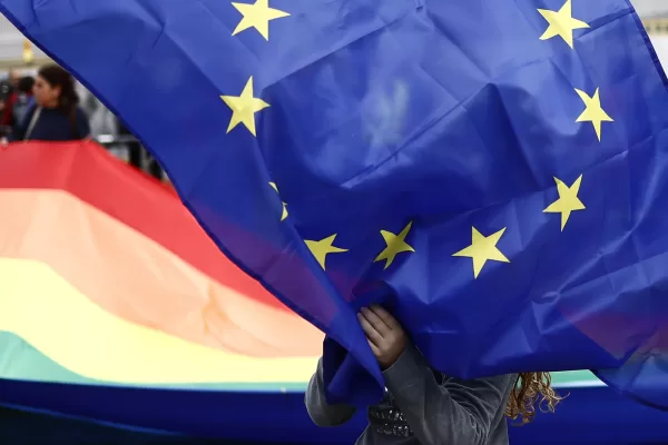 Manifestazione L’Europa Siamo Noi a Piazza del Popolo  . Tante Città una Piazza per l’Europa Roma —Italia   — Giovedì 13 Marzo 2025 – Cronaca – (foto di Cecilia  Fabiano/LaPresse)

Demonstration Europe is Us in Piazza del Popolo. Many Cities, One Square for Europe  Rome,  Italy Thursday   , March 13 ,  2025 – News – (photo by Cecilia Fabiano/LaPresse)