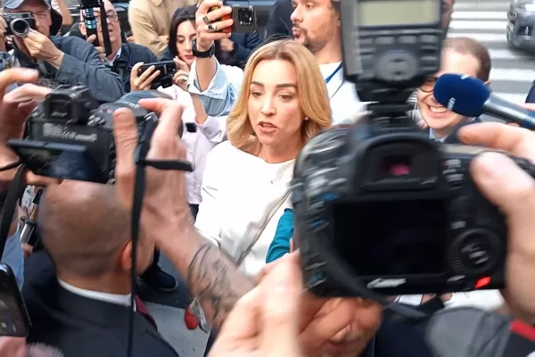 Silvia Salis candidata del contro sinistra vincitrice alle elezioni comunali 2025 a Genova, Italia – 27 maggio 2025 foto LaPresse