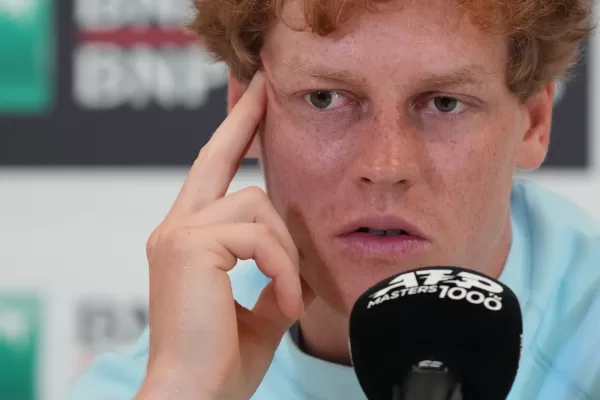 Italian tennis player Jannik Sinner during the press conference for the International Tennis Tournament Italy Romes,  Italy – Monday May 5, 2025 – Sport  tennis ( Photo by Alfredo Falcone/LaPresse )