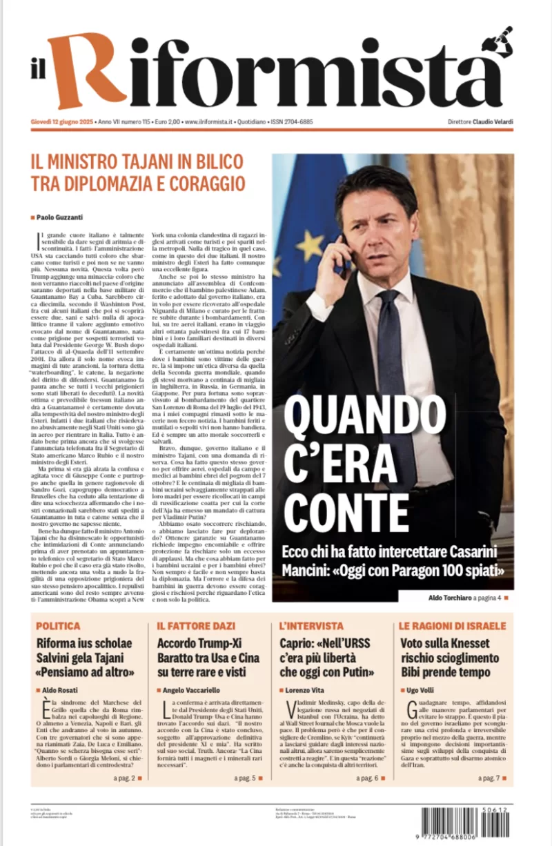 Quotidiano del 12 Giugno 2025
