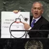 FILE – In this Sept. 27, 2012 file photo, Israeli Prime Minister Benjamin Netanyahu shows an illustration as he describes his concerns over Iran’s nuclear ambitions during his address to the 67th session of the United Nations General Assembly at U.N. headquarters.  (AP Photo/Richard Drew, File) 


Associated Press / LaPresse
Only italy and spain