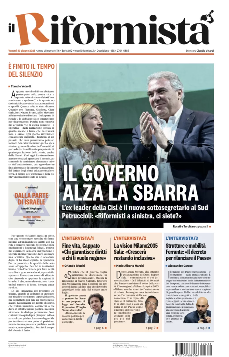 Quotidiano del 13 Giugno 2025