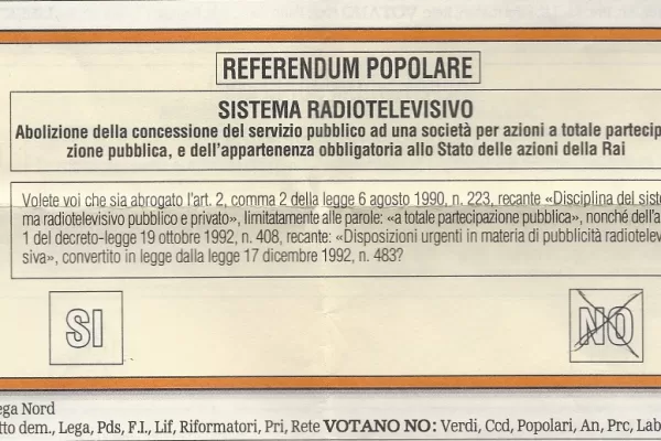Privatizzazione della Rai, quel referendum dimenticato e una riflessione su volontà popolare e politica Privatizzazione della Rai, quel referendum dimenticato e una riflessione su volontà popolare e politica