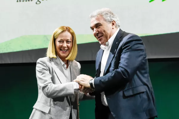 LA PRESIDENTE DEL CONSIGLIO GIORGIA MELONI, LUIGI SBARRA SG CISL