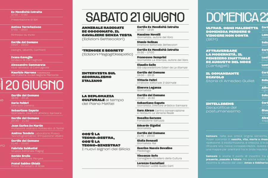 “Samsara – Il ciclo delle idee”, tra passato, presente e futuro le storie di grandi piemontesi