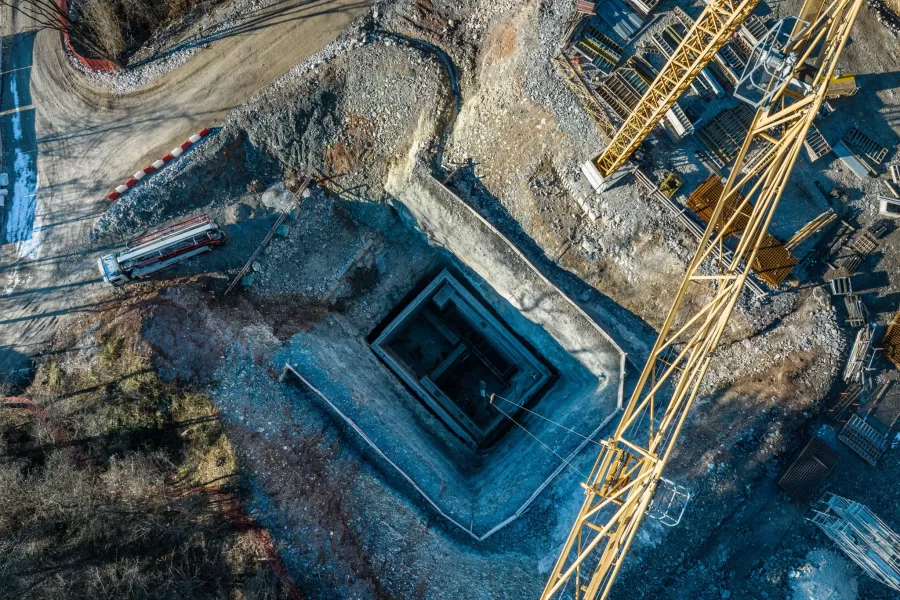 INTACTURE TRENTINO DATAMINE COSTRUZIONE DATACENTER SCAVO SCAVI GRU MINIERA MINIERE