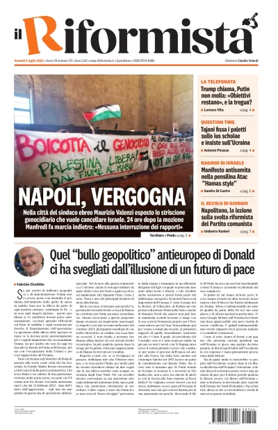Quotidiano del 4 Luglio 2025