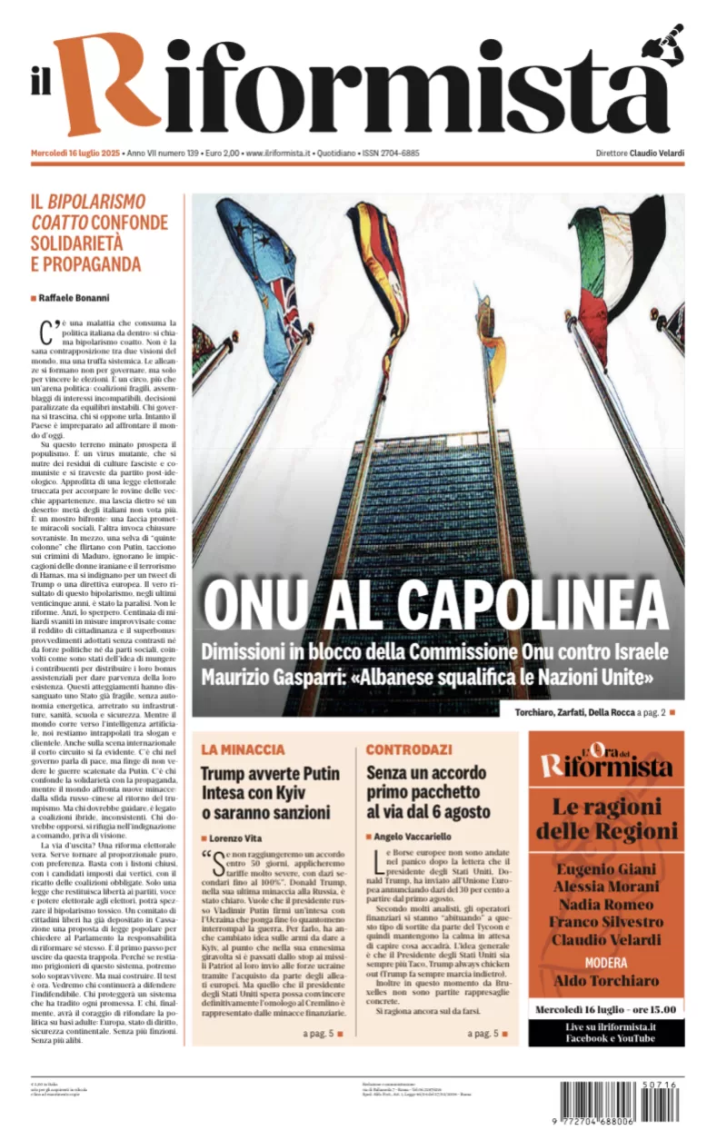 Quotidiano del 16 Luglio 2025