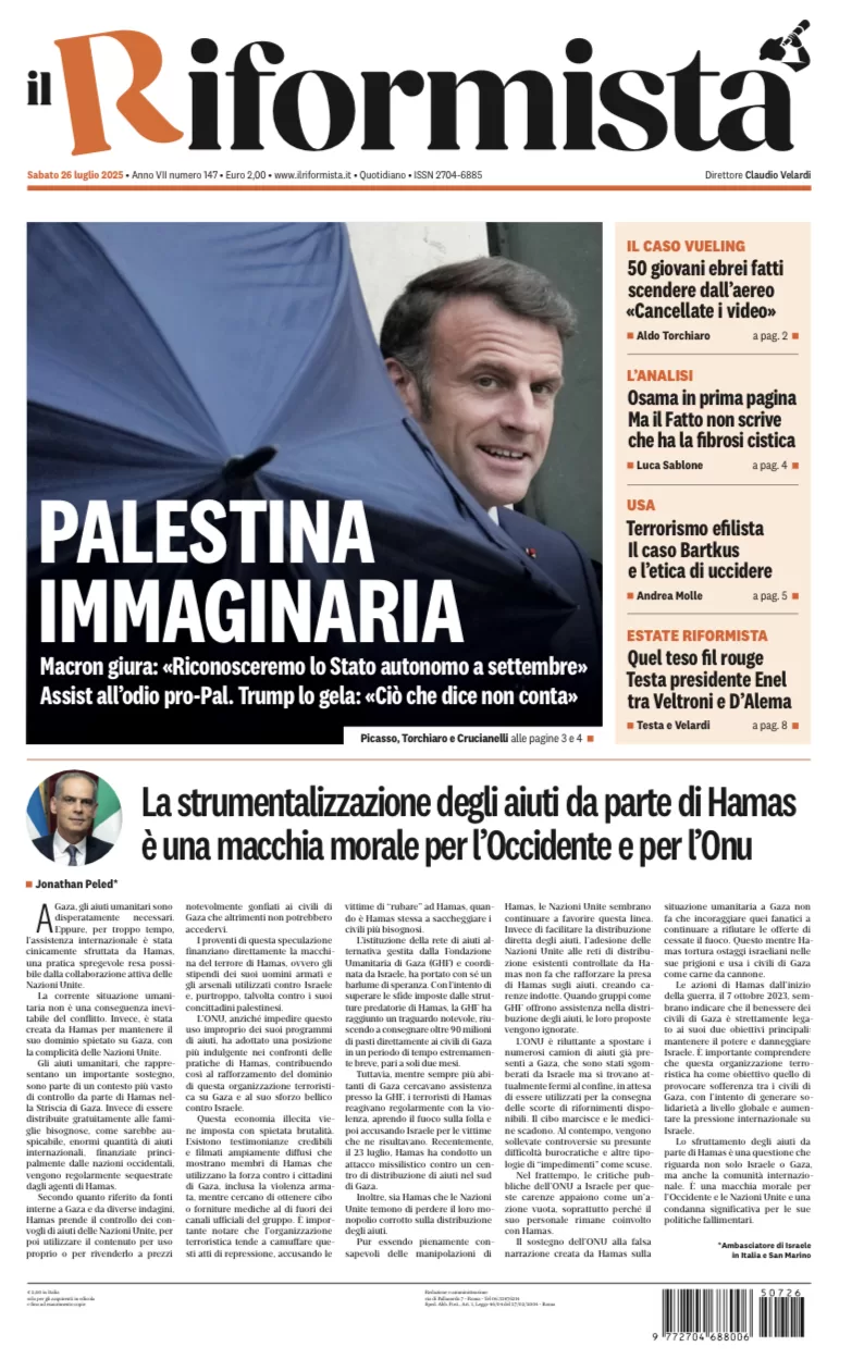 Quotidiano del 26 Luglio 2025