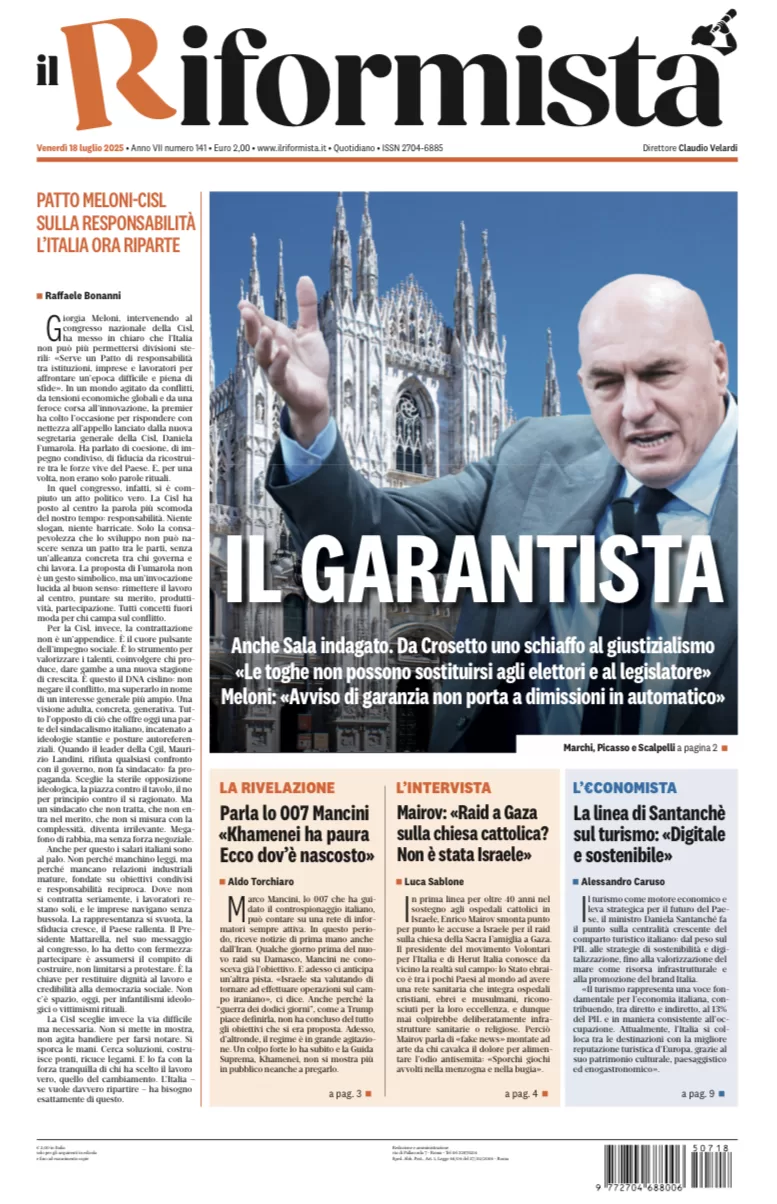 Quotidiano del 18 Luglio 2025