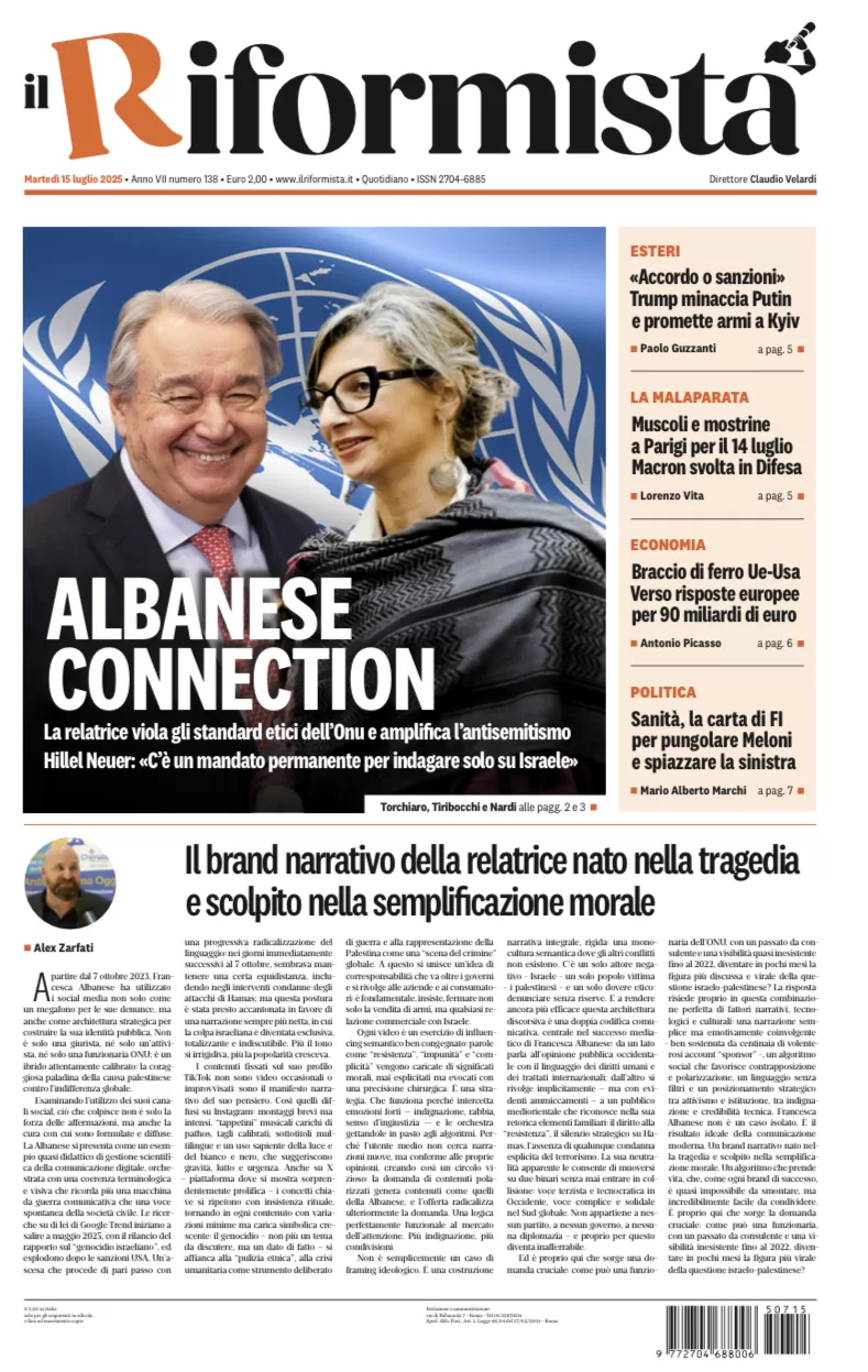 Quotidiano del 15 Luglio 2025