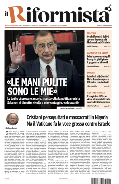 Quotidiano del 22 Luglio 2025