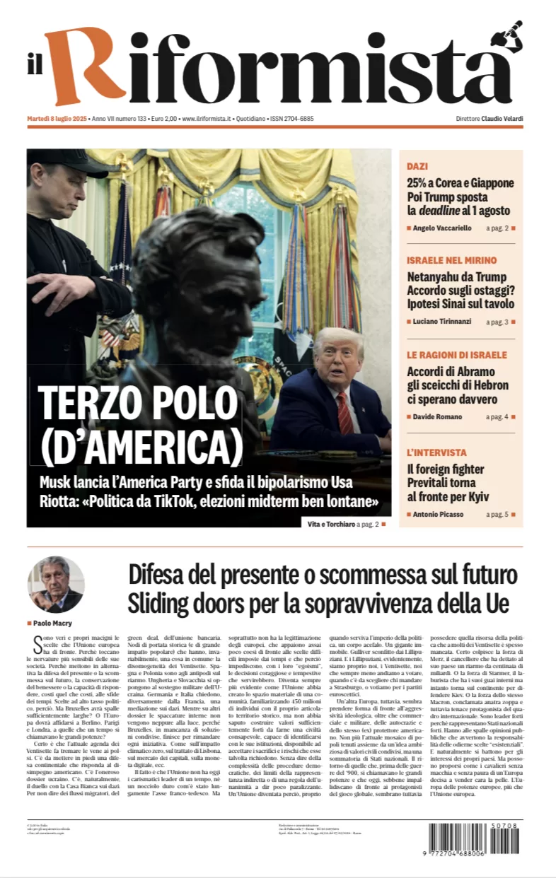 Quotidiano dell’8 Luglio 2025