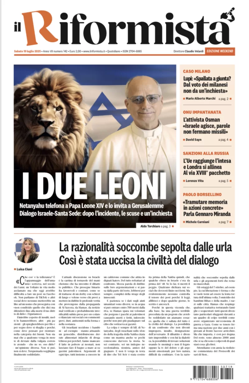 Quotidiano del 19 Luglio 2025
