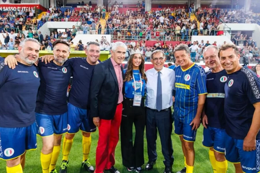 Liris, memoria piena alla Partita del Cuore Diciannove scatti nel reportage dall’Aquila