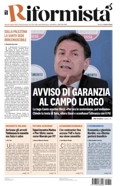 Quotidiano del 1° Agosto 2025