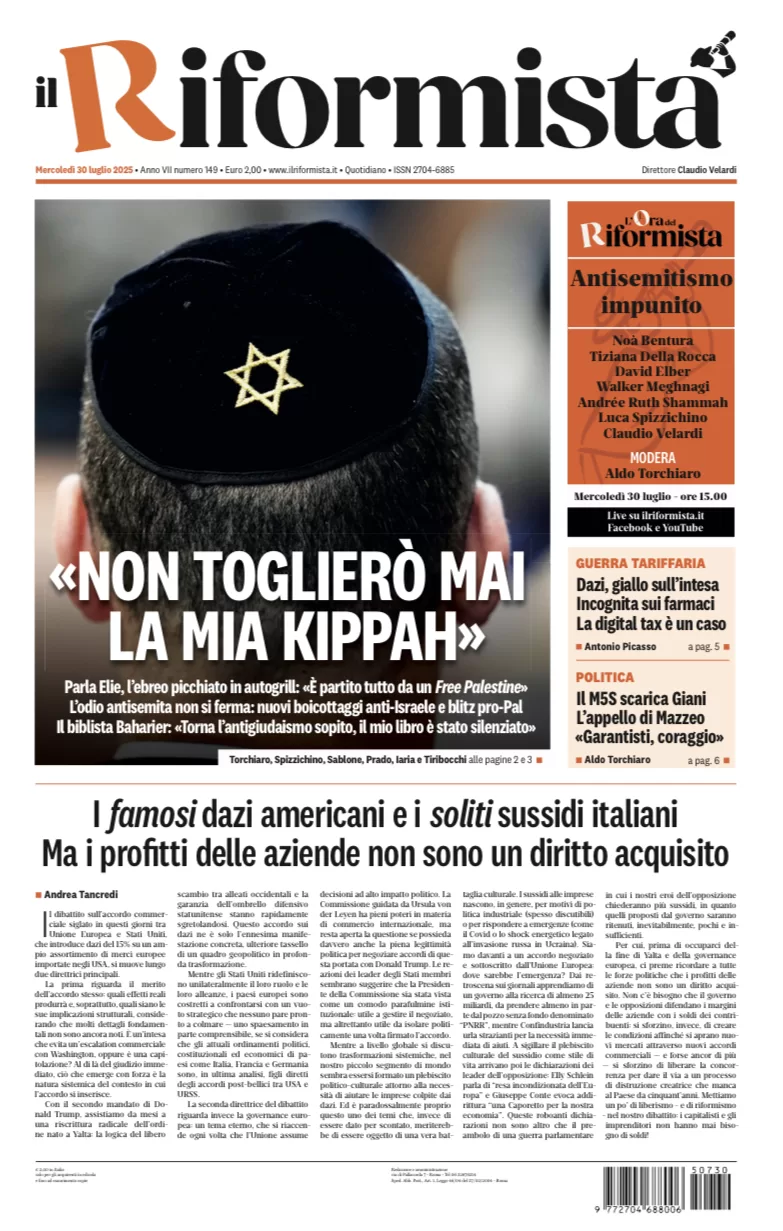 Quotidiano del 30 Luglio 2025