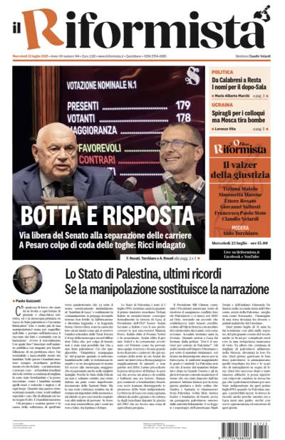 Quotidiano del 23 Luglio 2025