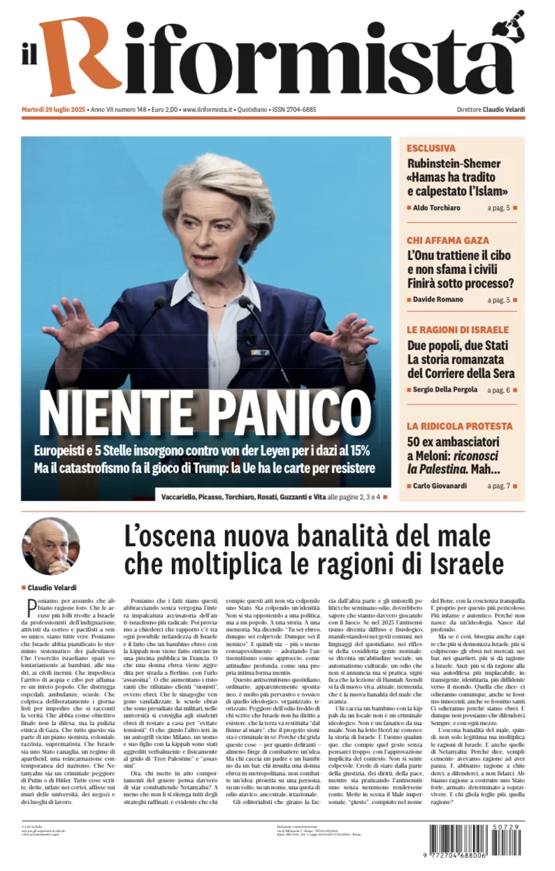 Quotidiano del 29 Luglio 2025