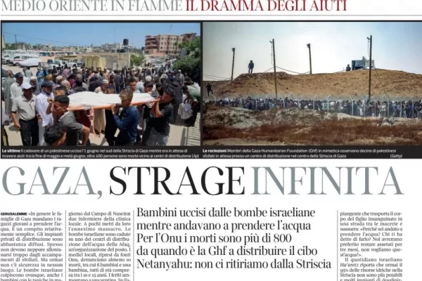 Corriere malridotto su Gaza, il cardinale Cazzullo, il principe Polito e l’oculato Cremonesi e la selezione delle fonti su morti e stragi