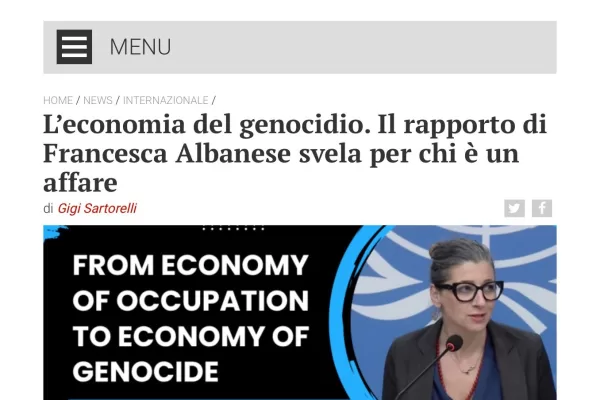 Sindacati e avvocati, unitevi contro lo Stato ebraico: la signora Albanese istiga proprio tutti