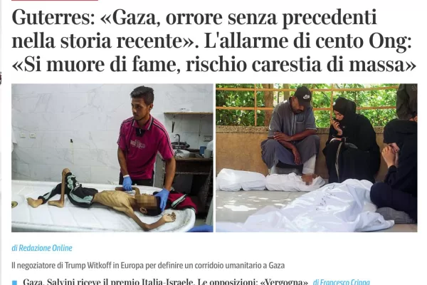 Gaza, la propaganda di Hamas che usa le foto dei bimbi-scheletri per denunciare l’inesistente sterminio per fame deliberato da Israele