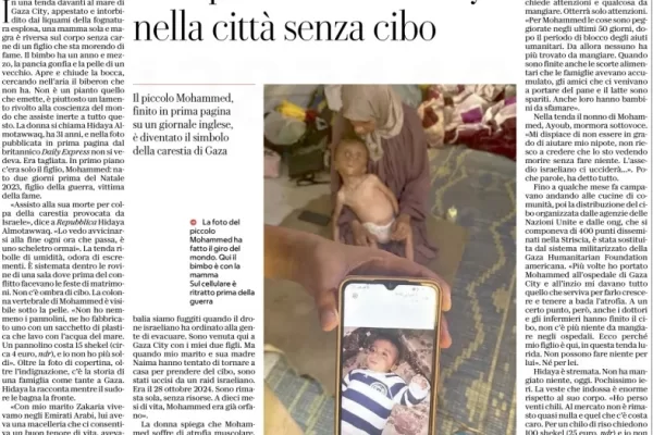 Lo slogan della carestia a Gaza, quando la fame è un’arma ma a impugnarla non è Israele