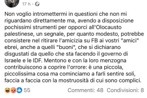 Il prof Nivarra evoca i peggiori fantasmi del Novecento: “Togliete l’amicizia su Facebook agli ebrei, facciamoli sentire soli”