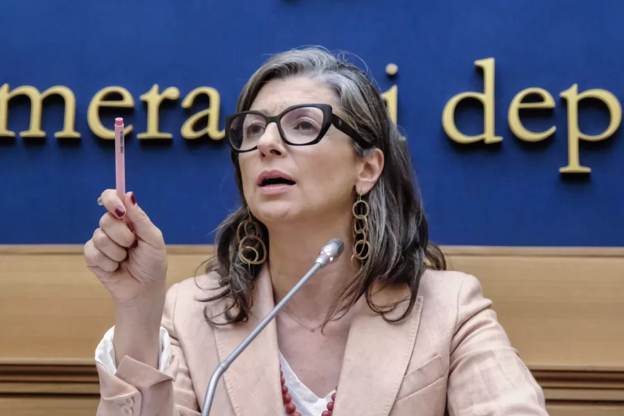 Francesca Albanese, Relatrice speciale Onu sui Territori palestinesi occupati, presenta il  rapporto ‘Da un’economia di occupazione a un’economia di genocidio’. Camera dei Deputati a Roma Martedì 29 Luglio 2025. (foto Mauro Scrobogna / LaPresse) 

Francesca Albanese, UN Special Rapporteur on the Occupied Palestinian Territories, presents the report “From an Economy of Occupation to an Economy of Genocide.” Chamber of Deputies in Rome on Tuesday July 29 2025. (Photo by Mauro Scrobogna / LaPresse)