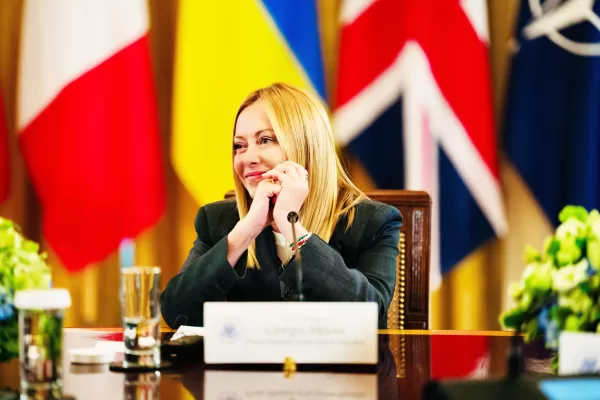 Foto Filippo Attili/Palazzo Chigi/LaPresse 
18/08/2025 Washington, Usa
Politica 
La premier Meloni alla Casa Bianca per il Vertice Usa-Ucraina-UE con Trunp ,Zelensky e i leider europei.

DISTRIBUTION FREE OF CHARGE – NOT FOR SALE – Obbligatorio citare la fonte LaPresse/Palazzo Chigi/Filippo Attili