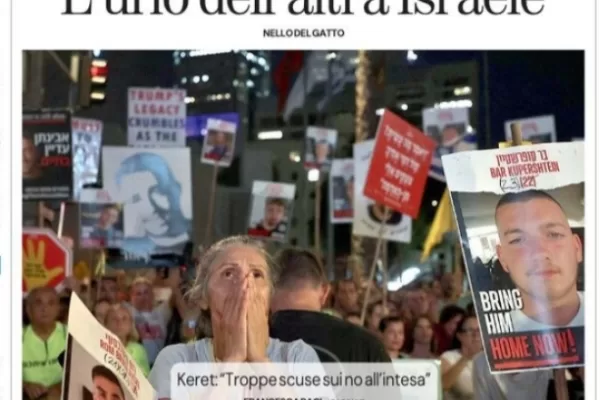 La democrazia in Israele che non piace ai media pro-Pal italiani: la gente che manda al diavolo Netanyahu sventola le bandiere con la Stella di David