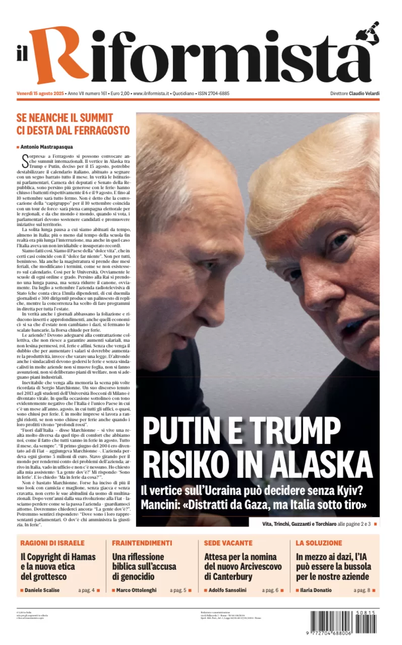 Quotidiano del 15 agosto 2025