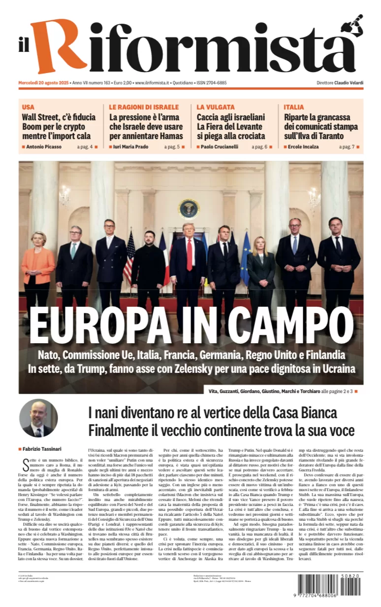 Quotidiano del 20 agosto 2025