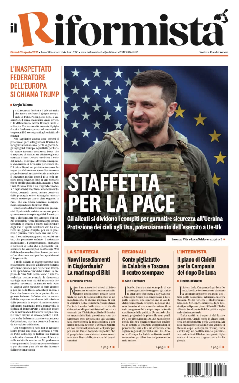 Quotidiano del 21 agosto 2025