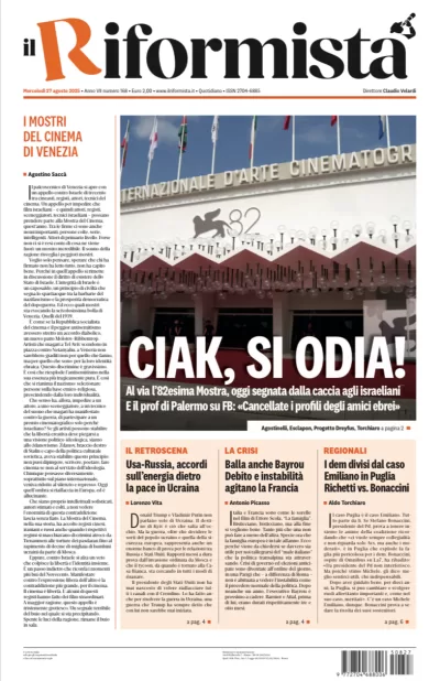 Quotidiano del 27 agosto 2025