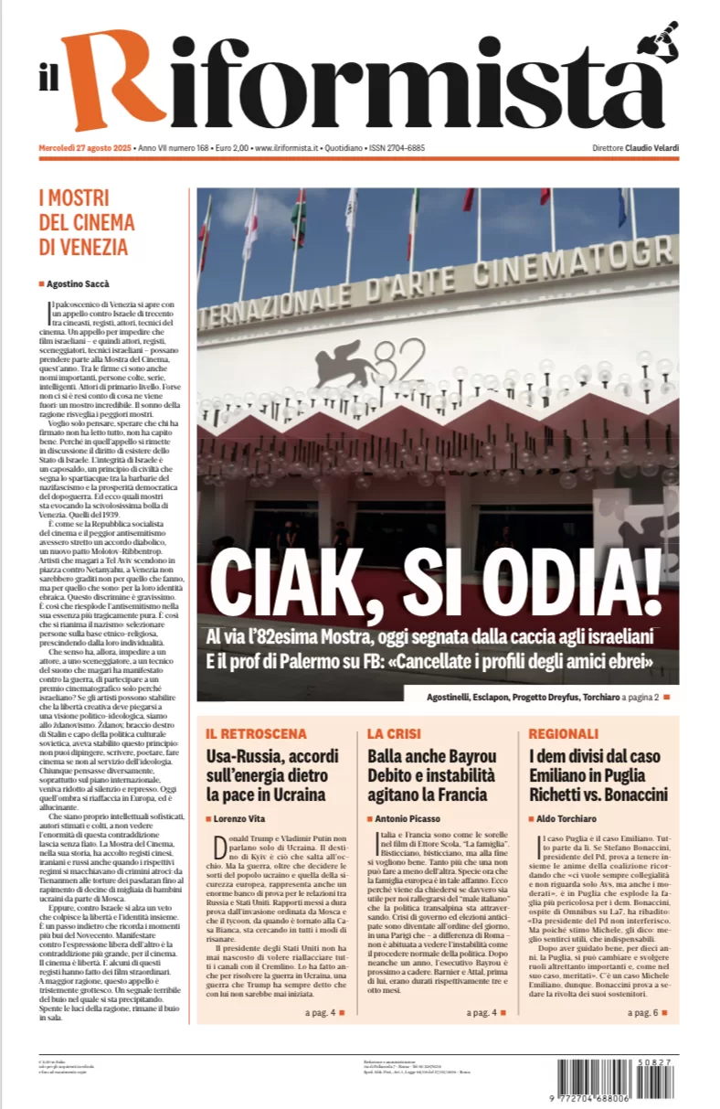 Quotidiano del 27 agosto 2025