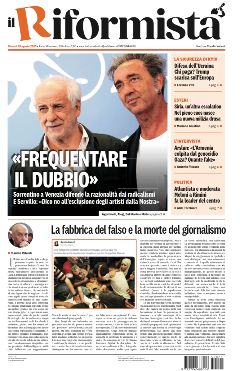 Quotidiano del 28 agosto 2025