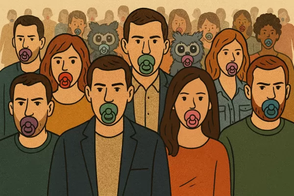 La società della bambinizzazione: dal fanciullino di Pascoli al “ciuccio per adulti” La società della bambinizzazione: dal fanciullino di Pascoli al “ciuccio per adulti”