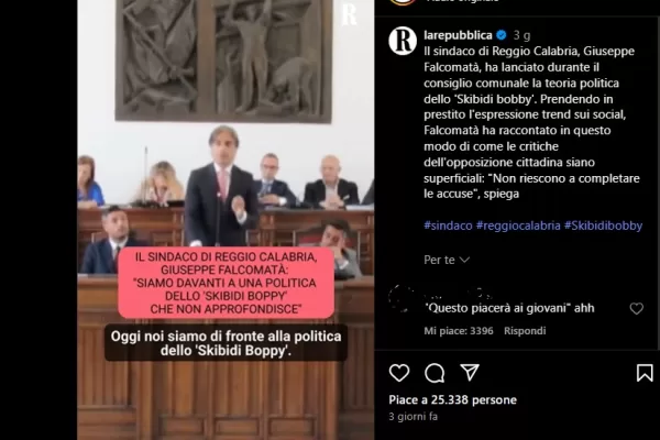 Falcomatà e la teoria dello Skibidi Boppy, quando la politica si intreccia con TikTok