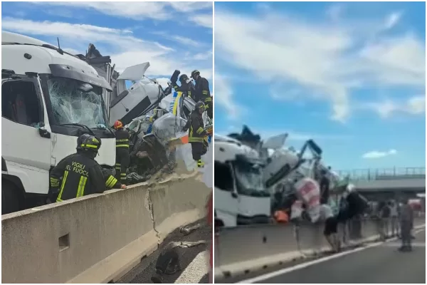Incidente autostrada, camion travolge camper e schiaccia ambulanza: 3 morti (volontari e paziente) e almeno 15 feriti ad Arezzo