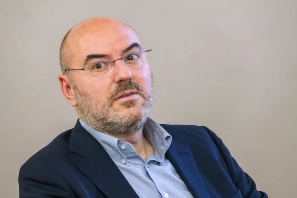 04-09-2023 Roma (Italia) Politica – convegno ‘dialogo tra conservatori e progressisti’ –  Nella foto: il politologo Giovanni Orsina durante il convegno organizzato da Nazione Futura e Fondazione ottimisti e razionali

September 04, 2023 Rome (Italy) Politics – conference ‘dialogue between conservatives and progressives’ – In the photo:  political scientists Giovanni Orsina during the conference organized by Nazione Futura and the Optimists and Rationals Foundation